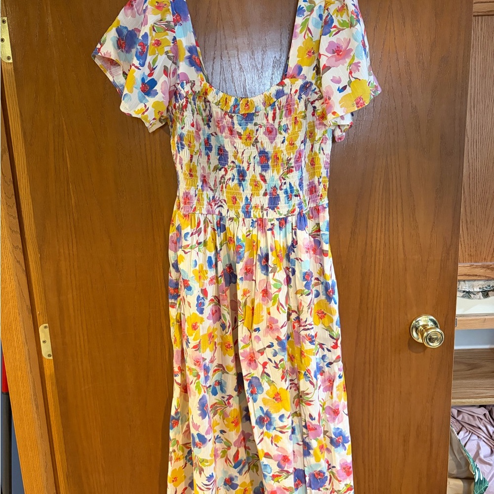 GAP Floral Midi Dress - Multicolor